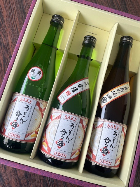 うどんに合うお酒　日本酒セット　720ml×3